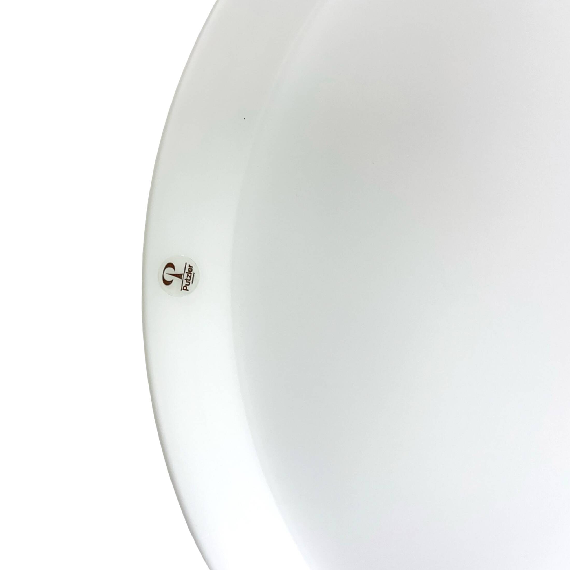 Peill & Putzler ceiling lamp – Germany, 1970s, opal glass, 40 cm, 3×E27