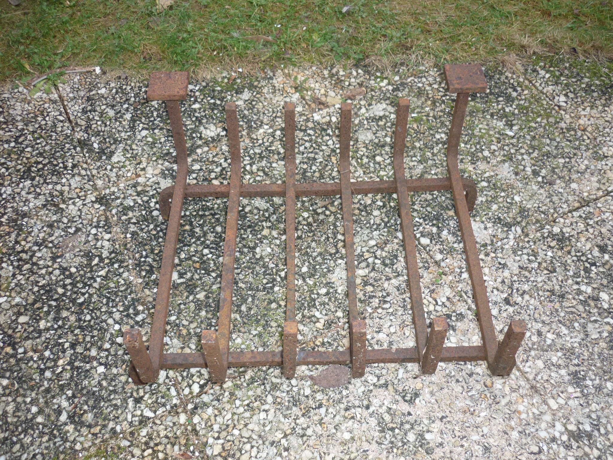 Wrought iron log door