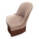 Vintage chocolate velvet toad armchair