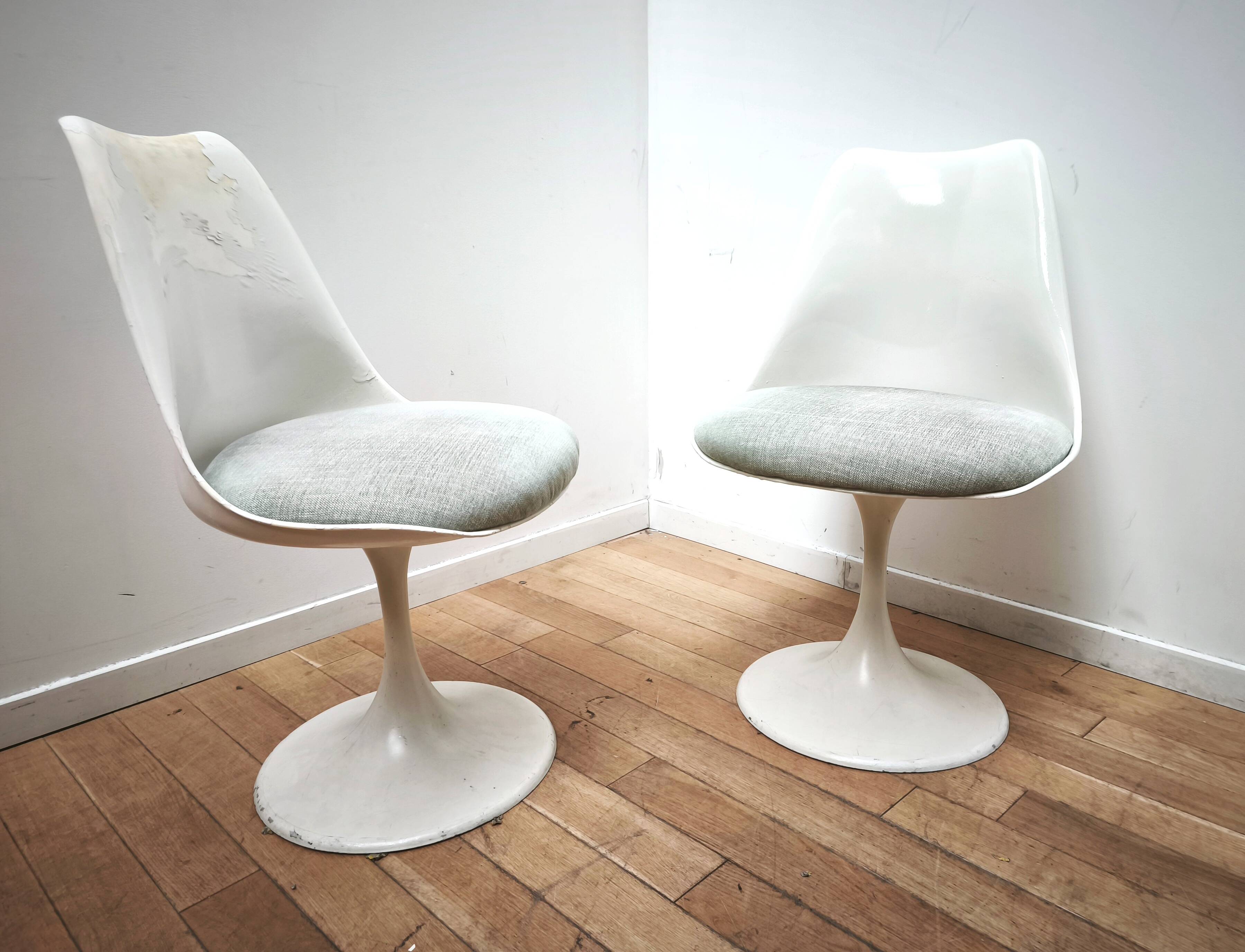Pair of vintage Tulip chairs, Eero Saarinen
