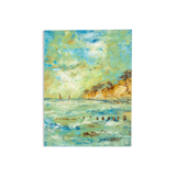 Seacoast, oil on plate