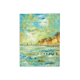Seacoast, oil on plate