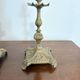 Pair of Gilded Brass Candle Holders Neo-Renaissance Napoleon III Swan Decor