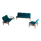 Rare mid-century sitting corner by Georges van Rijck, 1960s Belgium