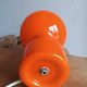 Lampe champignon Space Age en verre opalin orange 1970