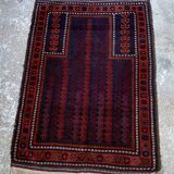 Tapis oriental en laine noué main 132/133 cm