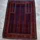 Oriental hand-knotted wool rug 132/133 cm