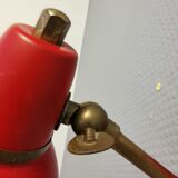Wall lamp in orient red color, 50s