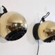 Vintage Scandinavian brass wall lamp 1970