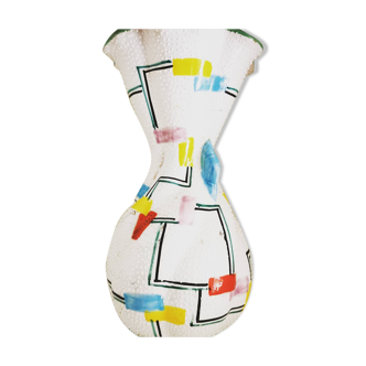 Vase céramique italienne, Deruta numéroté , artiste Volpi Serafino
