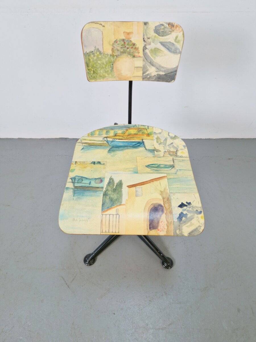 Vintage Desk Chair by Friso Kramer for De Cirkel Ahrend, 1960