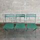 Set of 3 old folding garden chairs