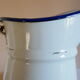 White enamel broc