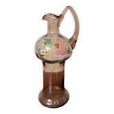 Ancienne aiguière Legras – Verre émaillé – Art Nouveau