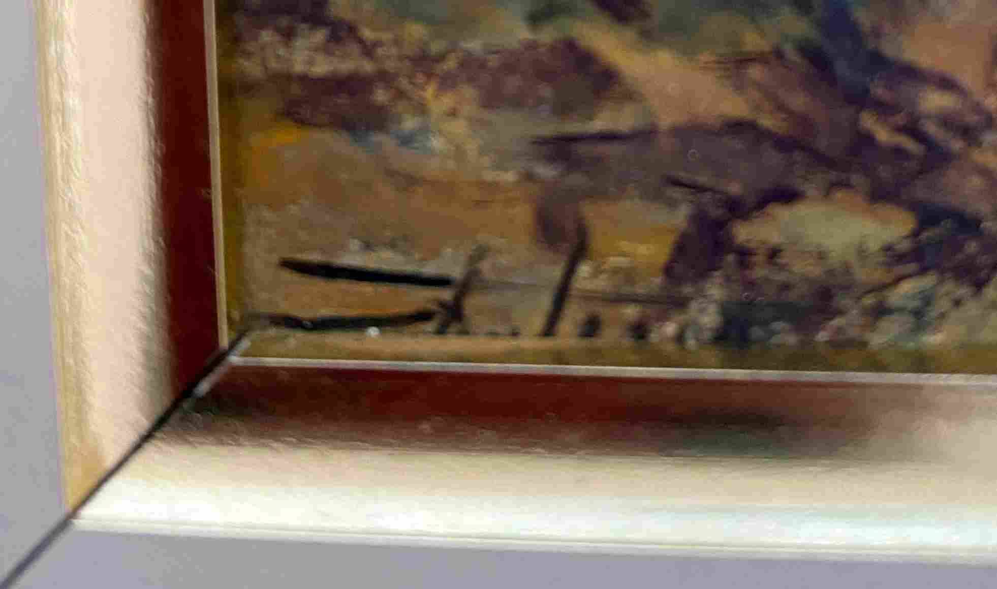 Marine painting HST “Edge of the Mediterranean” signed + frame