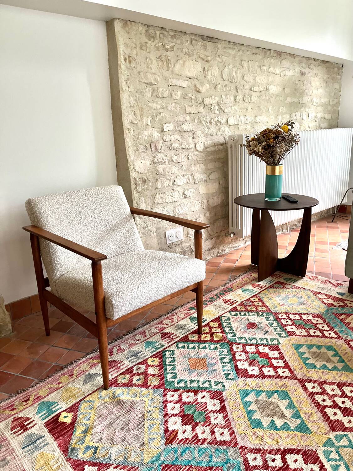 M ivory velvet armchair