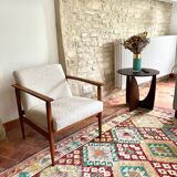 M ivory velvet armchair