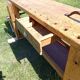 Antique wooden joiner's workbench / complete workbench