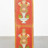 Antique painted folk art cabinet