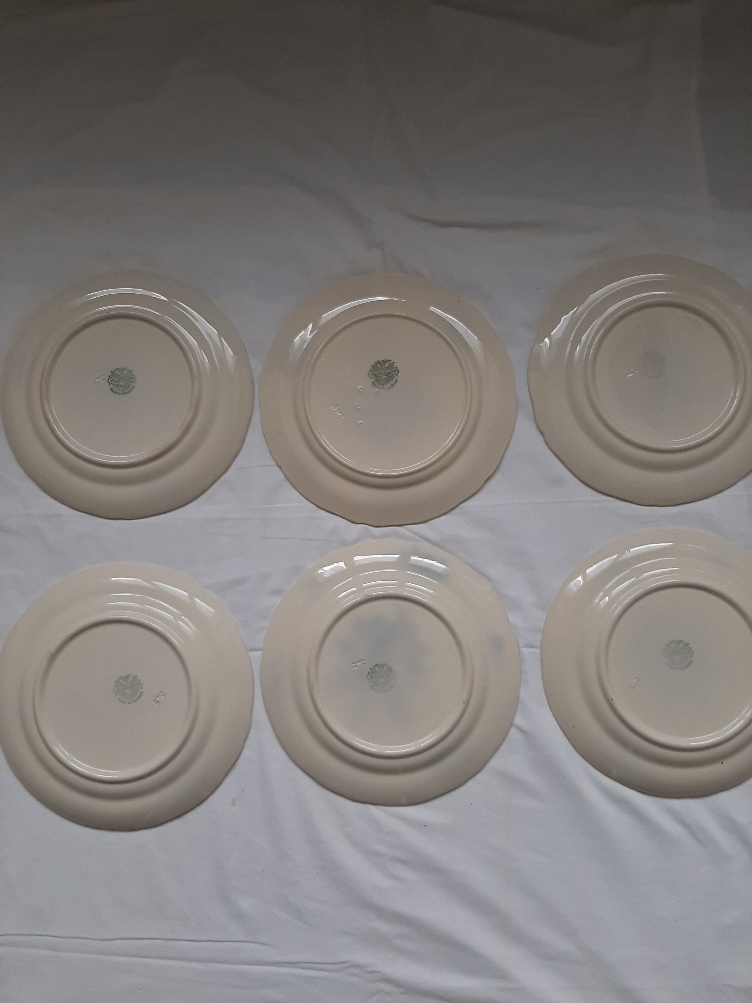 Ancient plates Blue flowers