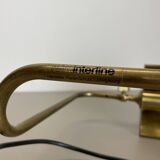 Cubic Modernist Brass Metal Table Light by Florian Schulz, Germany, 1970s