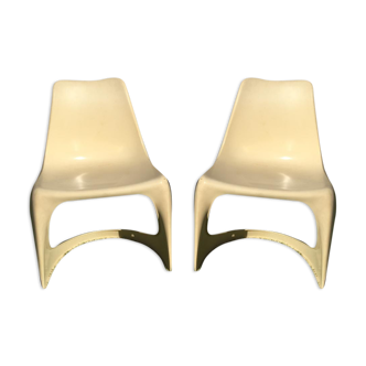 Pair of vintage cado chairs Steen Ostergaard - 1970
