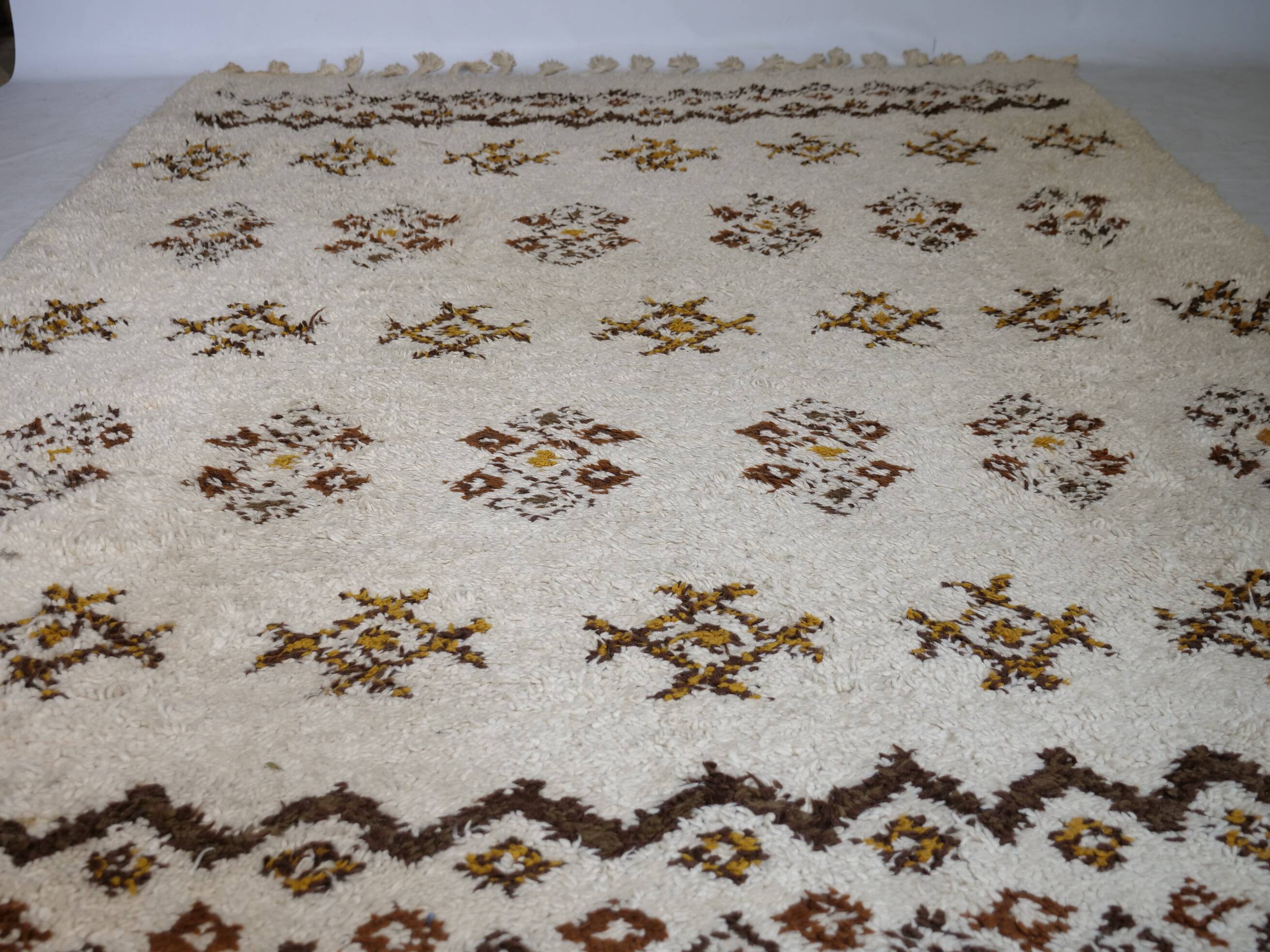 Tapis en laine berbère noué à la main, 1978