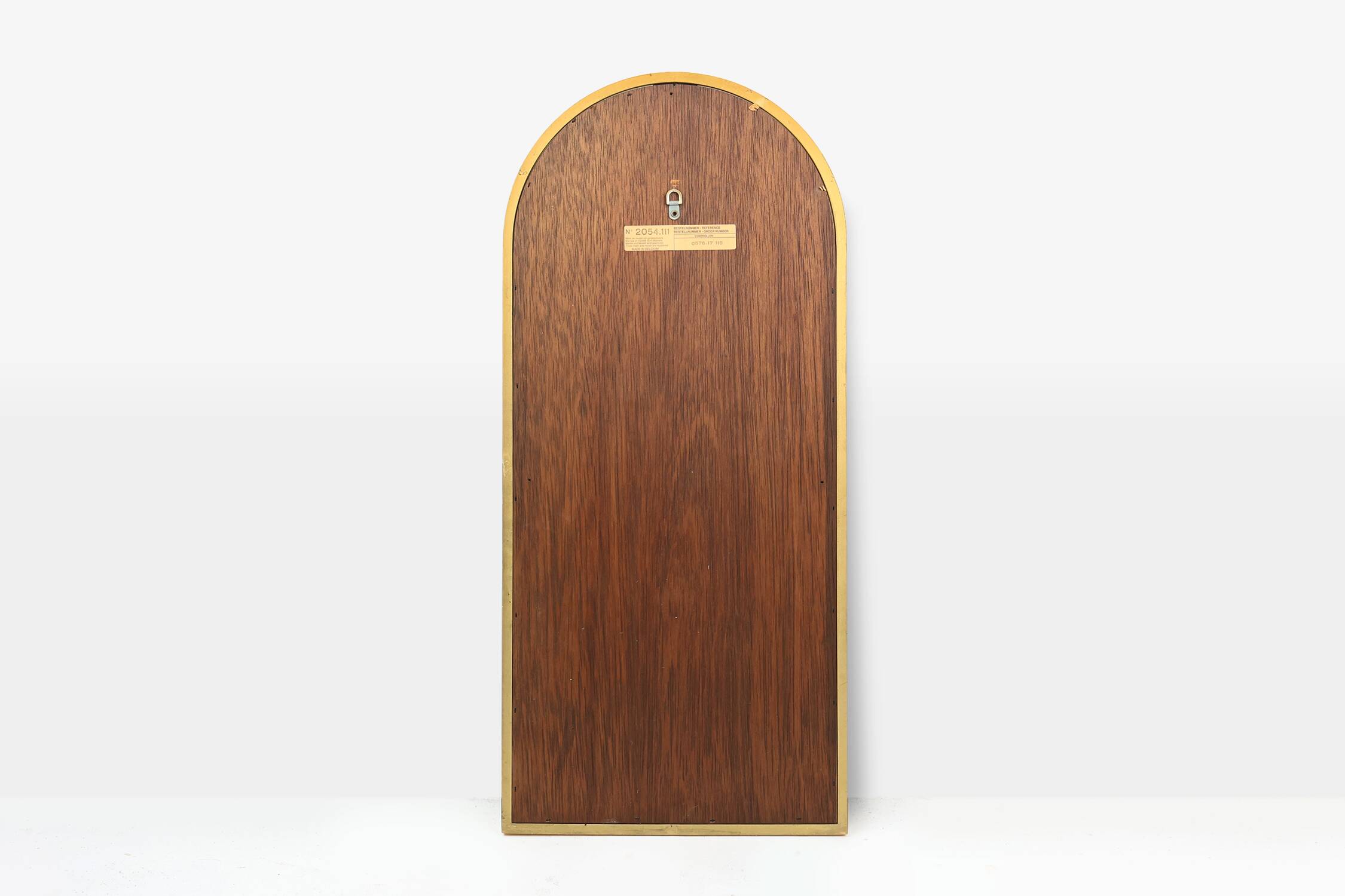 Large facet cut mirror with gilded frame by Deknudt, 1960s