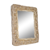 miroir rotin bambou 52 cm x 42 cm