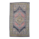 Tapis en laine turc Oushak vintage fait main rose 125x210