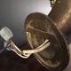 Pair d swans solid brass wall light
