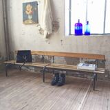 Bench school vintage 2 m