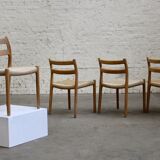 4 chair series Niels Otto Moller
