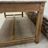 Light oak farmhouse table