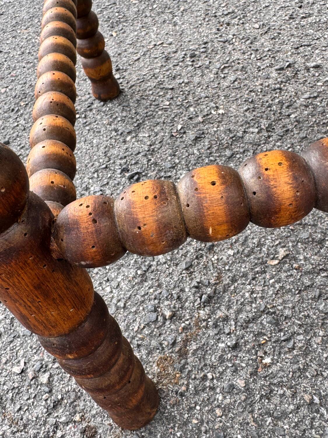Two antique corner armchairs