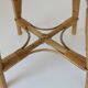 Vintage Rustic Stool / Ottoman Footstool / Mid Century Wicker Bench 1960's