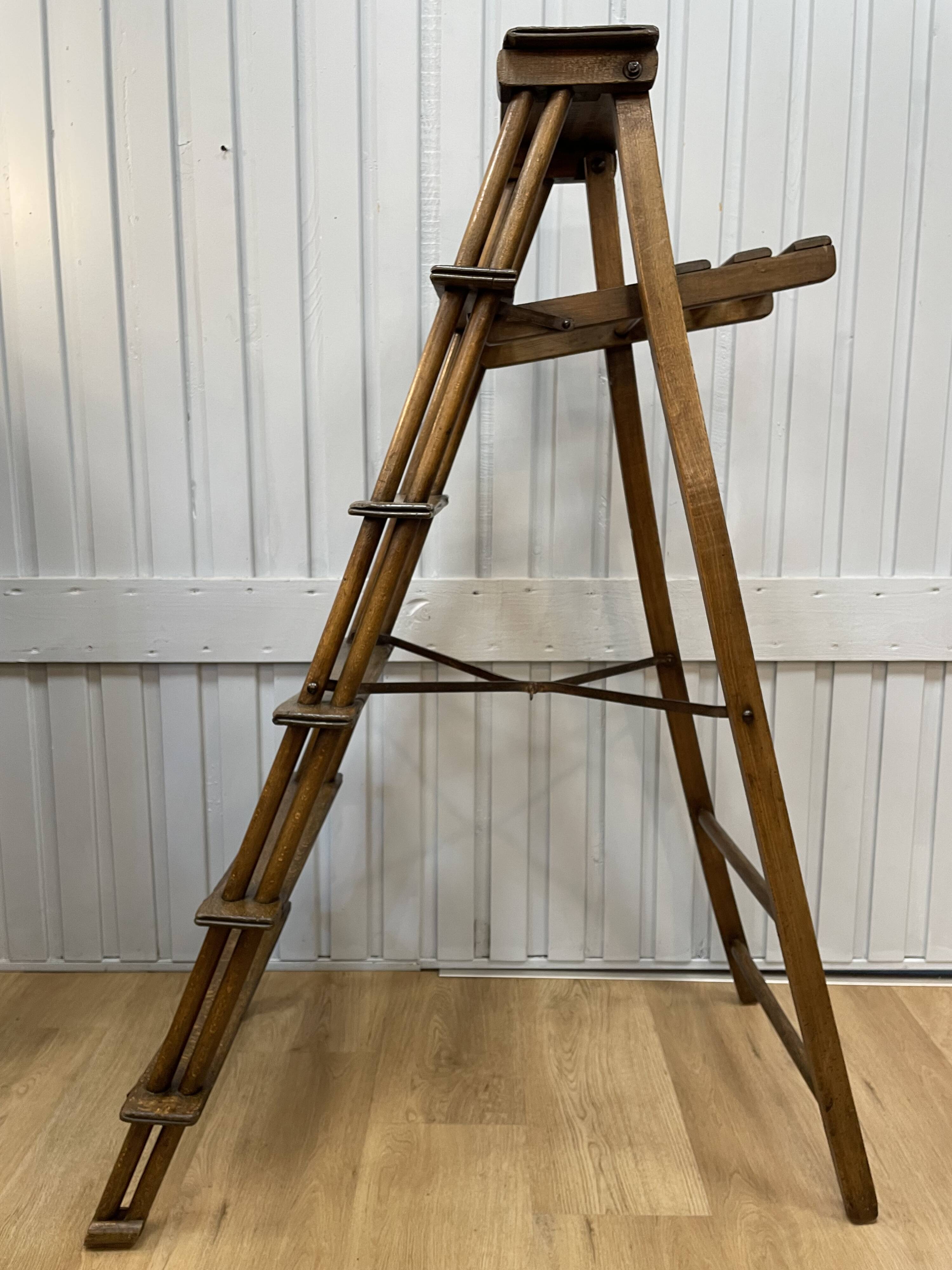 19th century library stepladder