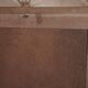 Dark grey wooden trompe l'oeil shutter mirror 1990 / wall decoration object Shutter-style mirror