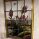 Stained glass "vegetation with irises"