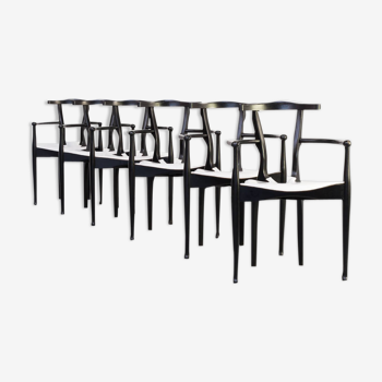 Set of 6 Oscar Tusquets Gaulino chairs for BD Barcelona