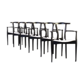 Set of 6 Oscar Tusquets Gaulino chairs for BD Barcelona