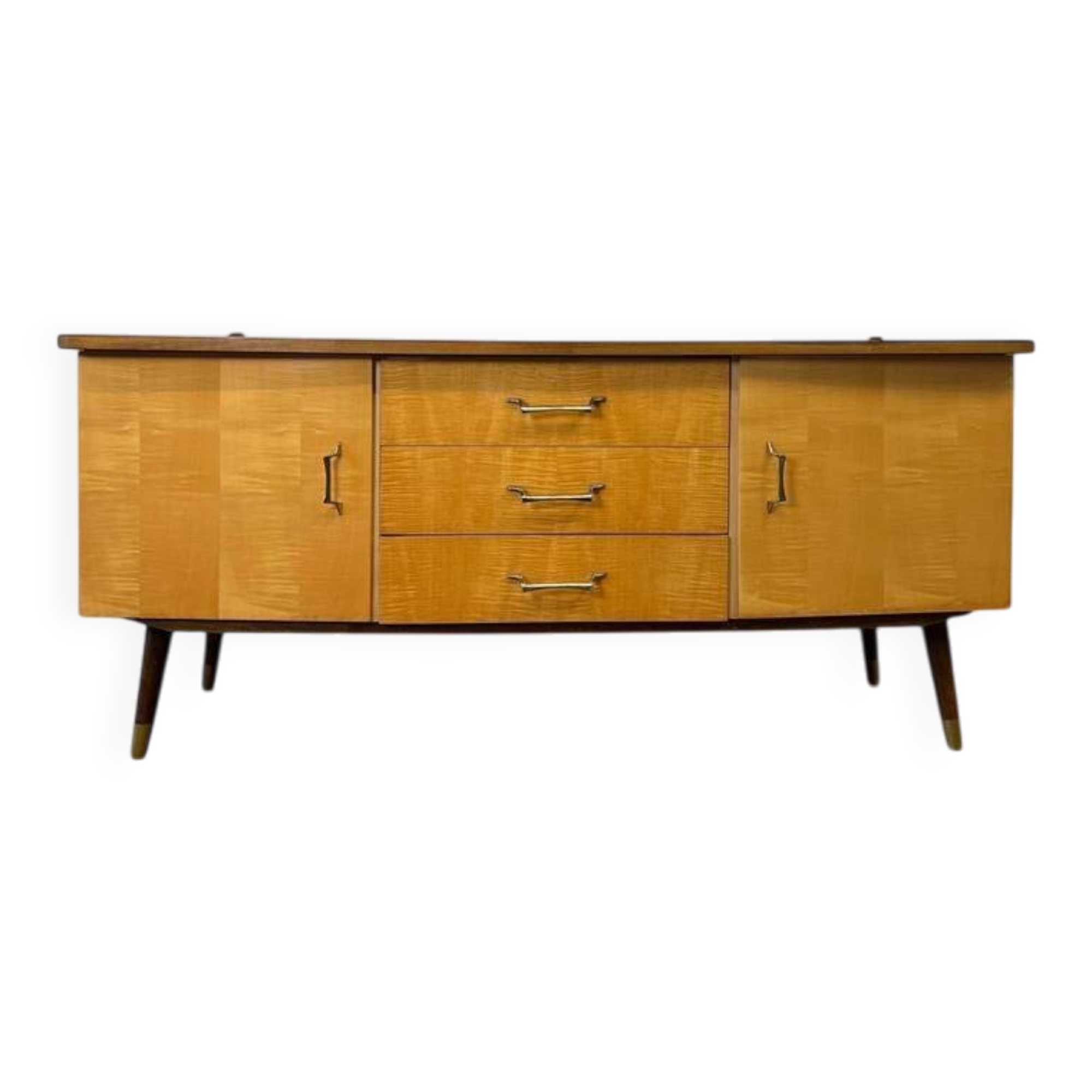 Meuble TV bas vintage en bois / lowboard / buffet bas