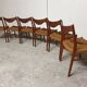 Suite de 6 chaises danoises en teck Mid-Century