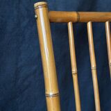 Vintage bamboo low chairs