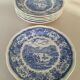 6 flat plates Burgenland blue Villeroy & Boch