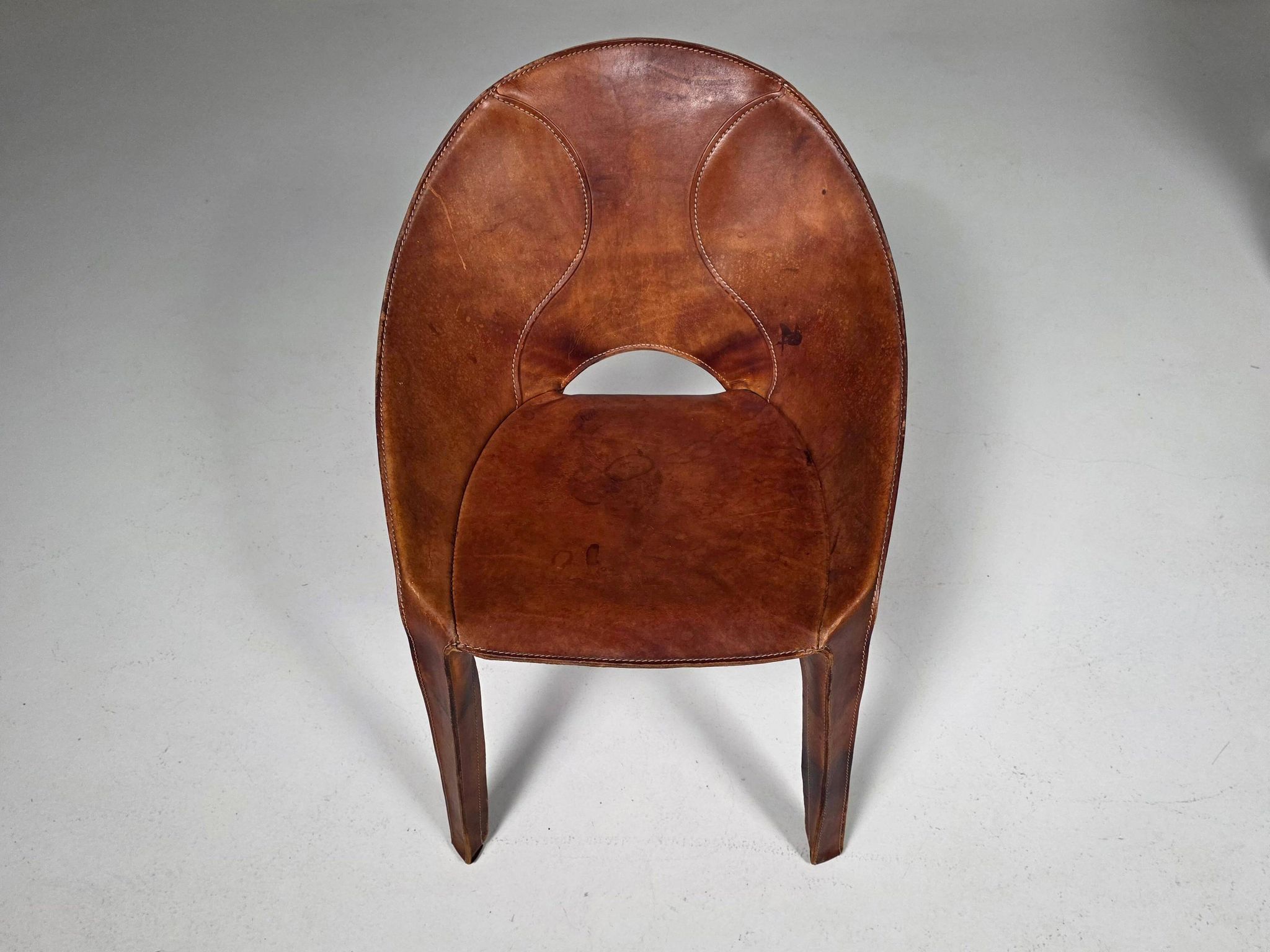 Set of four "Lira e Liuto" chairs by Mario Bellini for Cassina, Italy, 1980s.