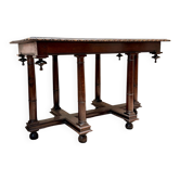 TABLE RENAISSANCE IN LORRAINE CROSS IN WALNUT 18TH CENTURY