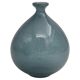 Erik Höglund, balloon-shaped blue glass vase for Boda, Sweden, mid-20th century.