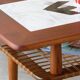 Vintage teak ceramic coffee table Gemina Møbler