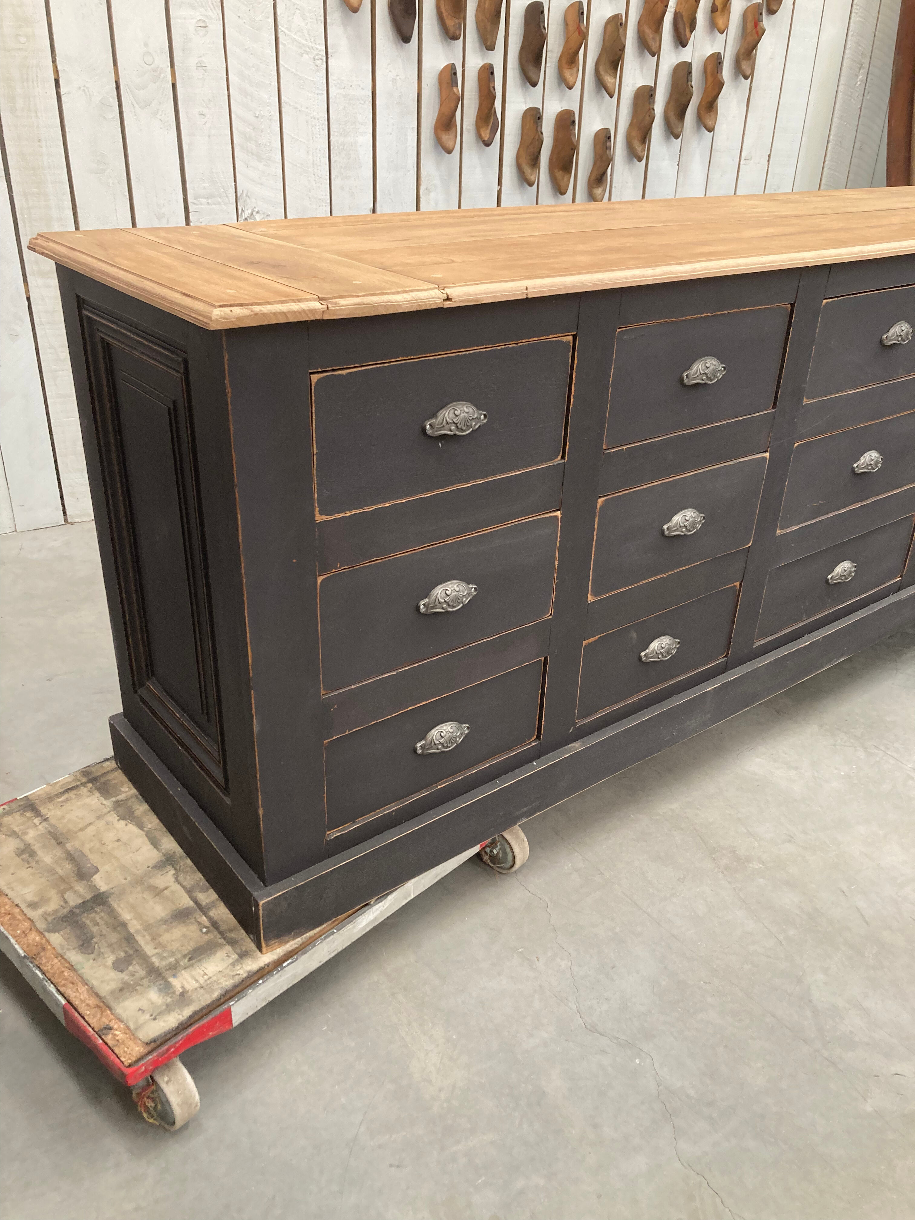 Old cabinet with 18 drawers xxl